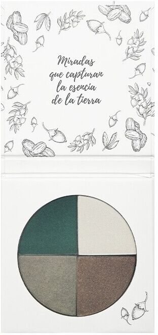 NaturaBIO Cosmetics 4 Color Eyeshadow 02 Asturias Green