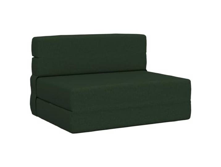 Coespram Faltbares Schlafsofa 2-in-1 Gästebett Dunkelgrün 70x72x60 cm Vielseitiges Klappbett für Schlafzimmer und Wohnzimmer. Weicher Stoffbezug, flexible Schaumstoff-Polsterung.