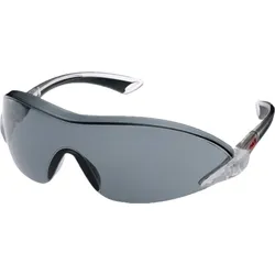 3M 2841 Schutzbrille AS/AF/UV, PC, grau getönt, einstellbare Bügellänge und -neigung, softe Bügelenden