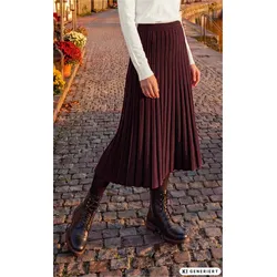 Baumwoll-Mix-Rock in beere in Größe 40/42 von DW-Shop, Beere, 40/42