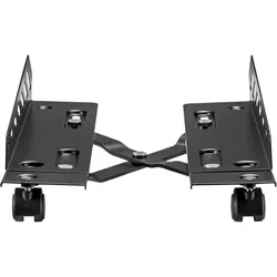 Maclean Mobile CPU stand adjustable NanoRS RS480 (Boden, 25 kg), TV Wandhalterung, Schwarz
