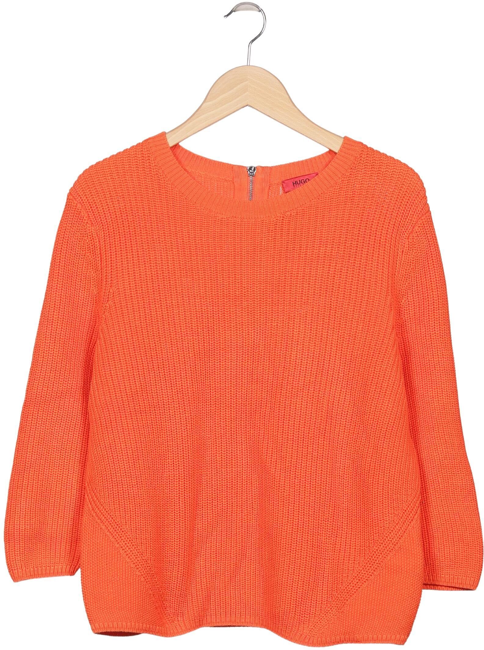 Hugo by Hugo Boss Damen Pullover, Orange, Gr. XL, Baumwolle - Second Hand