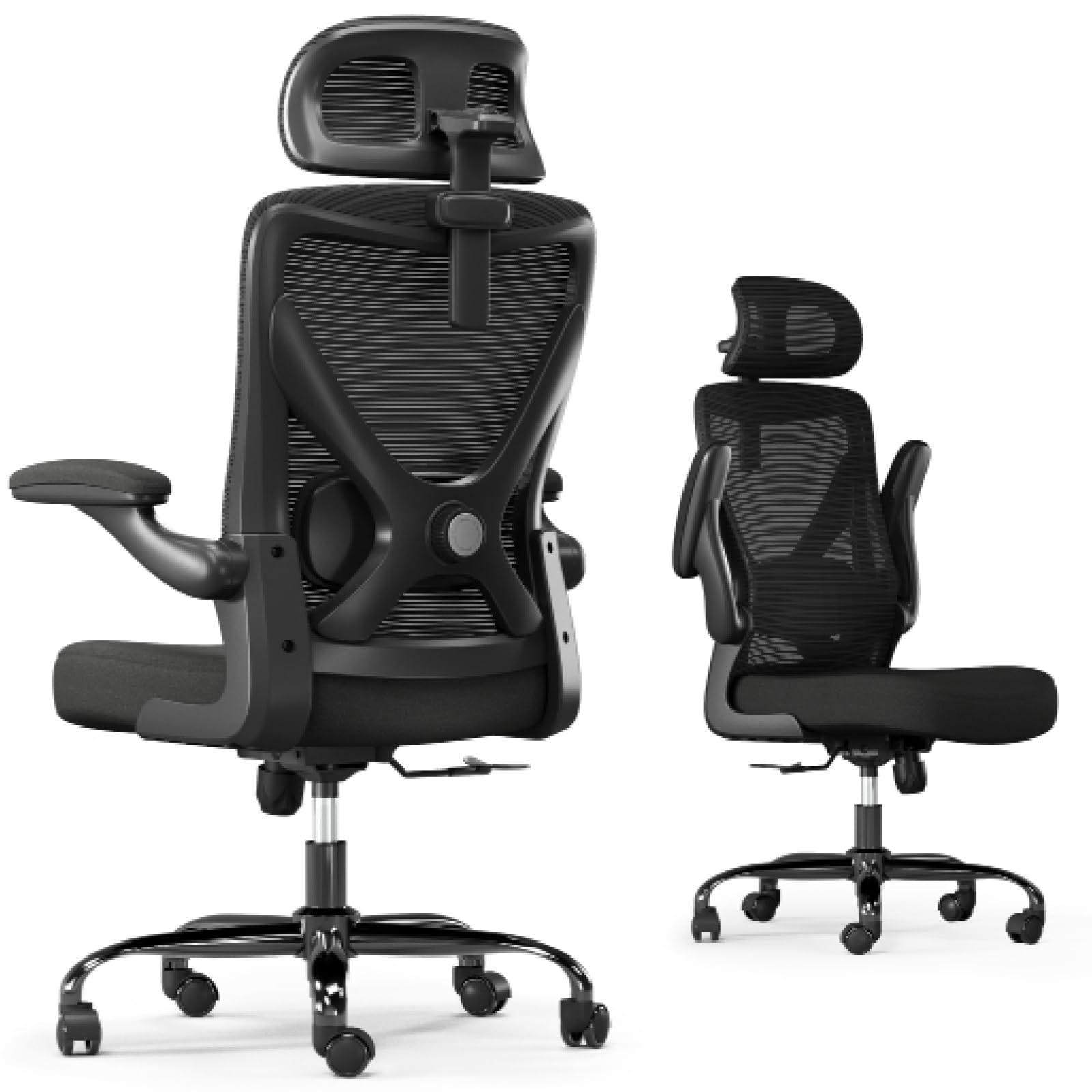 Ergonomische Gamingstoel met Armleuningen - Zwart