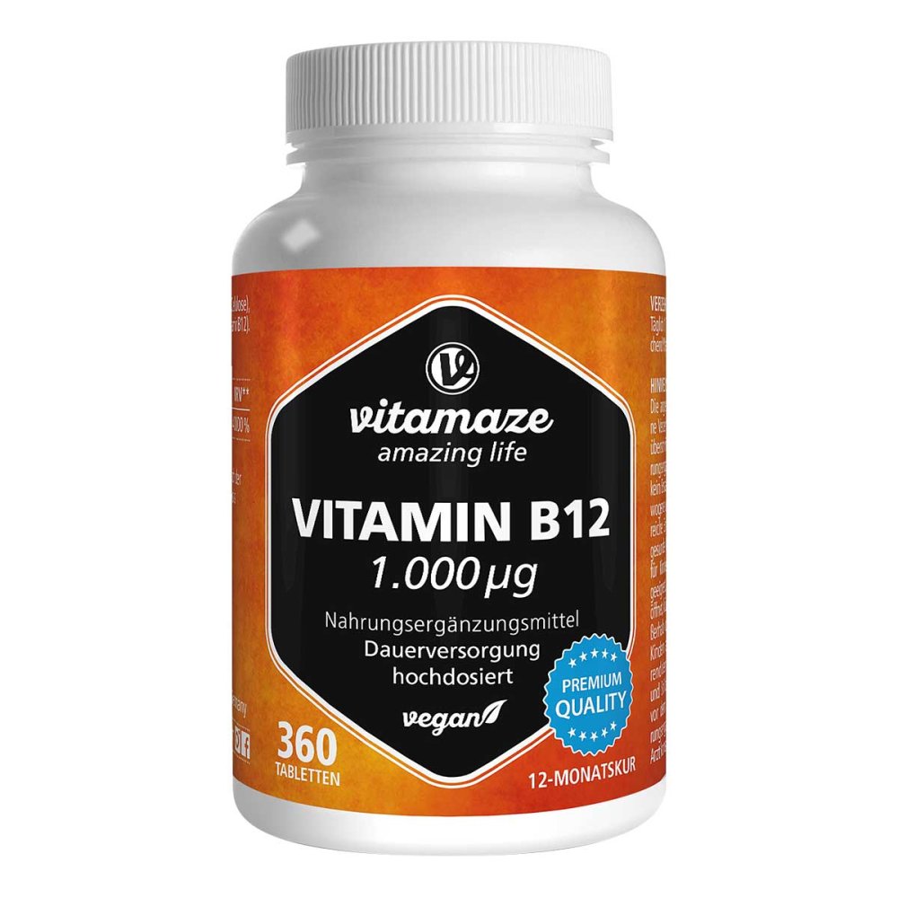 Vitamaze GmbH Vitamaze Vitamin B12 1.000 μg hochdosiert vegan 18601094