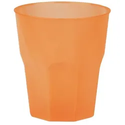 MONOUSO - Wiederverwendbarer Unzerbrechlicher Becher PP Frost Orange 350ml (20 Stück)