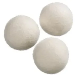 111377 Trocknerbälle aus Wolle 3 Stück (Beige)