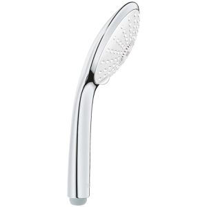 GROHE Handbrause Euphoria Massage, 27221001, verchromt / weiß, mit 3 Strahlarten, Ø 11 cm