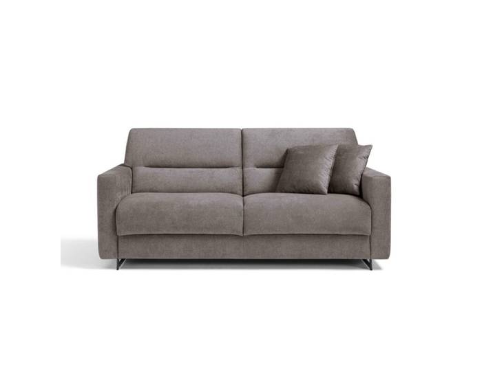 Dixx Divani Oslo Schlafsofa mit abnehmbarem Bezug - bei 30°C waschbar - Gemini 027 dunkelbraun Komfortabel und praktisch, ideal für Gäste, mit Matratze, alle Bezüge abnehmbar, in zeitlosem Design Schlaffunktion Zeitlos
