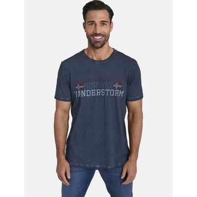 T-Shirt JAN VANDERSTORM "T-Shirt DIETHELM", Herren, Gr. 5XL, blau (dunkelblau), Obermaterial: 100% Baumwolle CO., Shirts T-Shirt