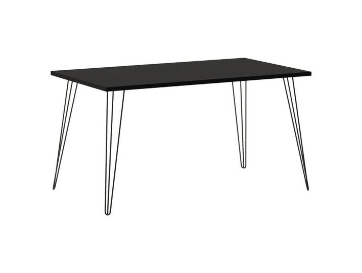 Schreibtisch B 140cm H 74cm Hank, Schwarz
