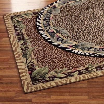 Milliken Carpets "Jungle Safari Rectangle Rug, 2'8"" x 3'10"", Topaz"