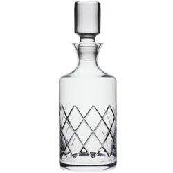 Rona Whiskykaraffe geschlossen, glänzend Whisky caraffe 73 Cumberland 750 ml ungeeich transparent, 10x27.3 cm