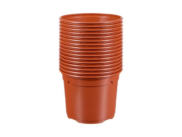 Romberg Kunststofftopf 15 Stk./Pack terracotta