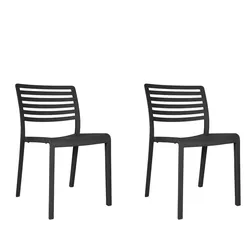 Stühle Lama Resol Kunststoff Grau (2er Set)
