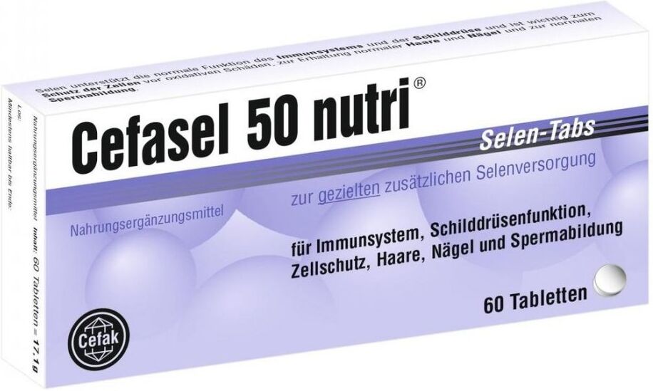 Cefasel 50 nutri Selen-tabs 60stk