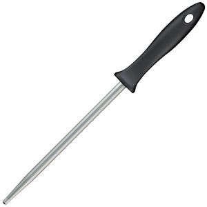 Fiskars Wetzstahl Essential 1065581, 19,9cm, rund, für Messer, Stahl