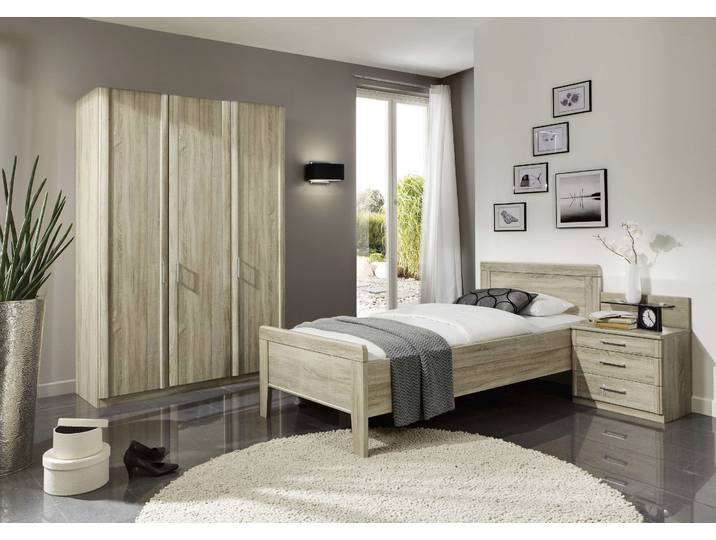 Kleiderschrank WIEMANN Meran , beige (eiche, sägerau), B:148,4cm H:216cm T:58cm, Holzwerkstoff, Schränke, Kleiderschrank