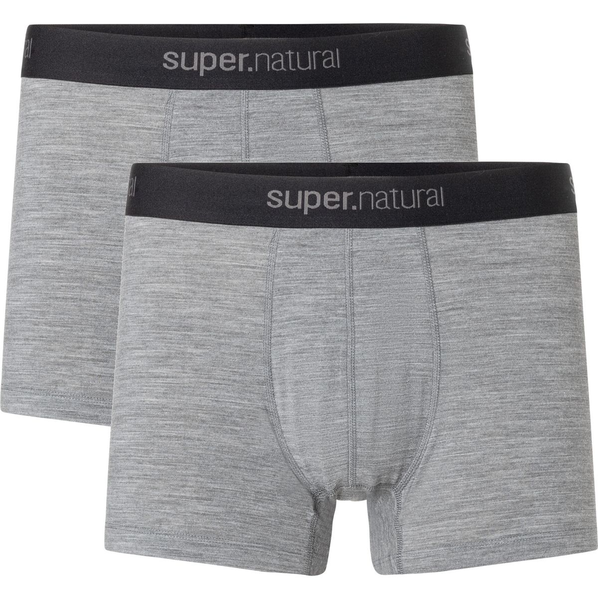 Super.Natural M TUNDRA175 Boxer 2-PACK cashmere grey melange/cashmere grey melange (82F) XL SNM01992082FXL