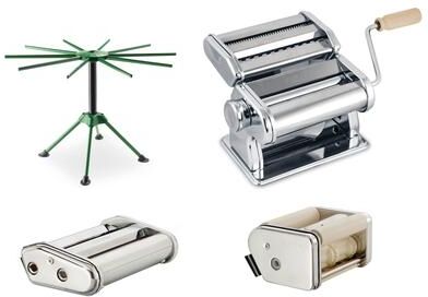 Fante's Fantes Pasta Making Machine with 2 Attachments and Collapsible Drying Rack, The Italian Market Original since 1906
