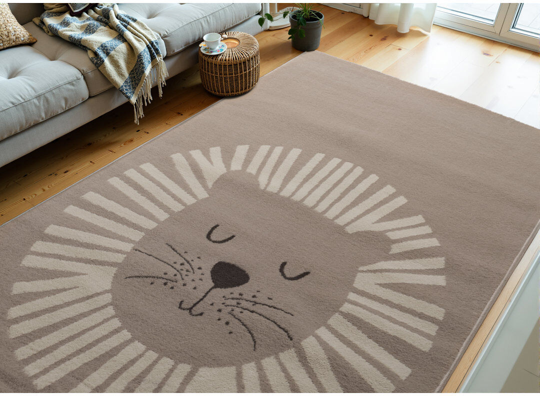 Adventures Children's Rug by Hanse Home - Play Rug, Crawling Rug, Modern Playful Design, Soft Rug Children's Room, Teenager's Room, Living Room Beige Rectangle 120 x 170 cm