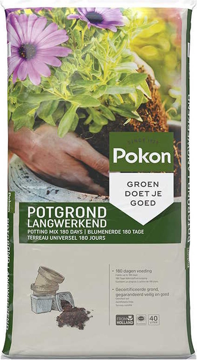Pokon Potgrond Langwerkend - 40 l - Universele potgrond
