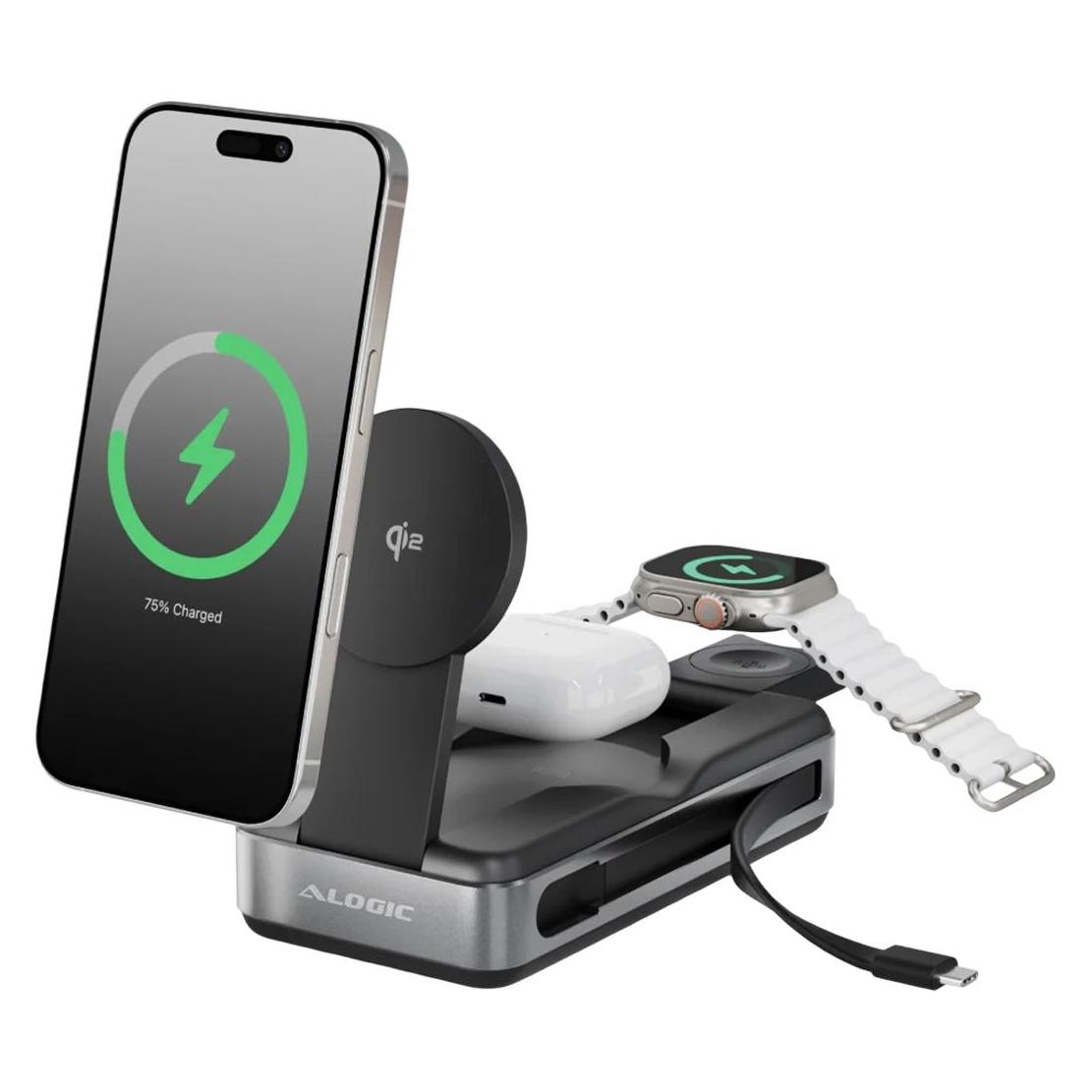 Alogic Roam 6-in-1 Power Bank 20000mAh, 100W USB Charging (20000 mAh, 100 W, 77 Wh) (R20KWCPB100W)
