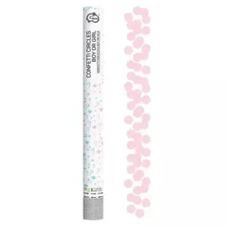 Junge oder Mädchen? Pneumatische Konfettikanone – 60 cm, rosa