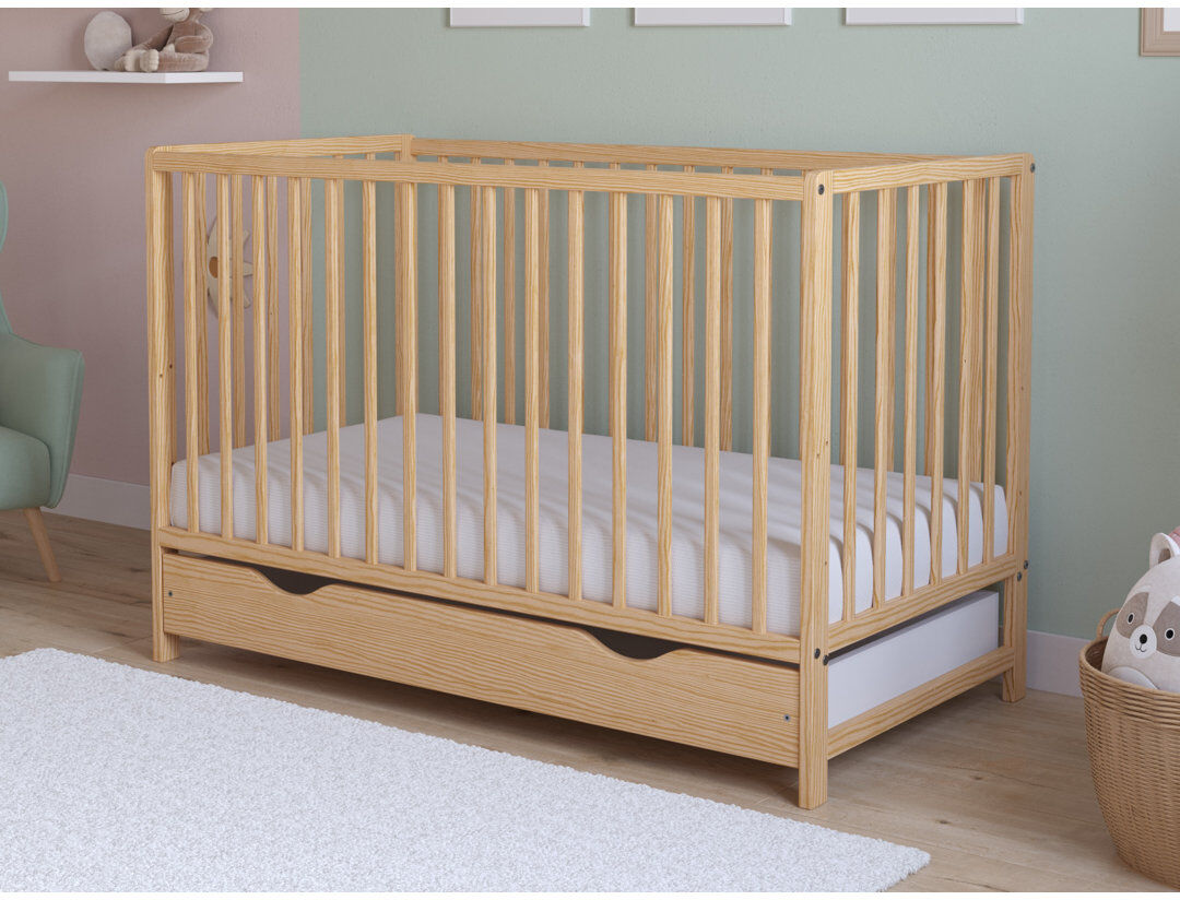 Harriet Bee Cot Bed Beige/Tan Standard