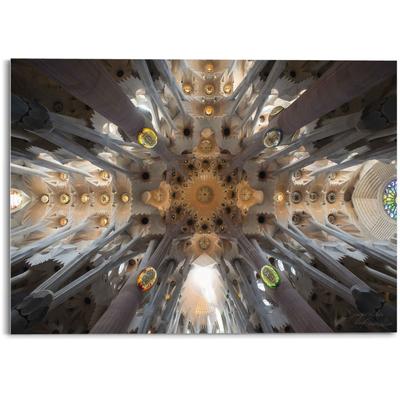 Glasbild REINDERS "Glasbild Sagrada Familia Sara Franqui - Fotografie - Kunst", bunt (farbe bild(er): mehrfarbig), B:70cm H:50cm, Acrylglas, Bilder