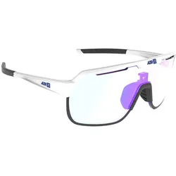 AZR, Damen, Sportbrille, Kromic Victory RX Cat 1-3 - Fahrradbrille (Weiss, Blau, Cherry, Purple, Red), Blau, Weiss