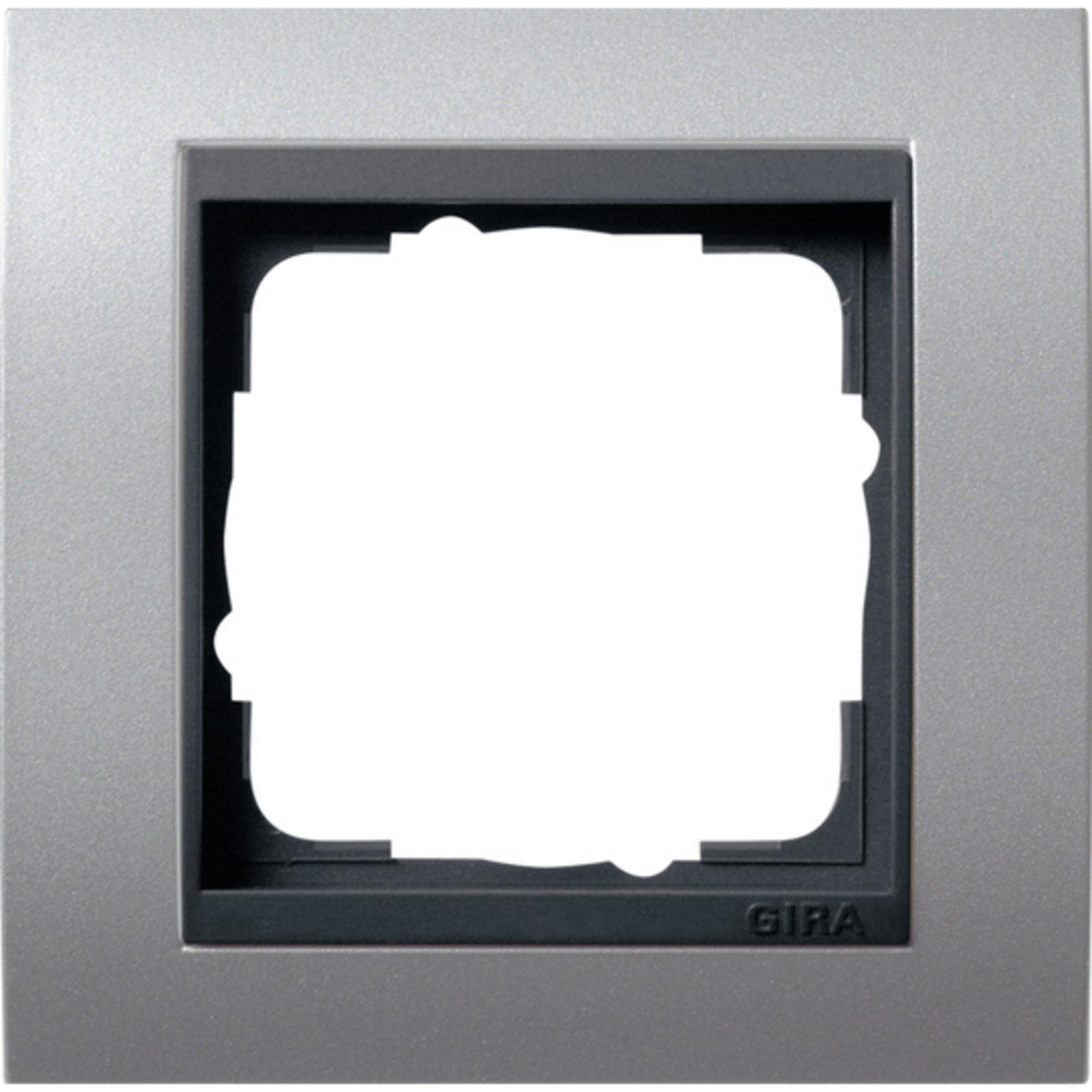 Gira Afdekraam 1-voudig aluminium