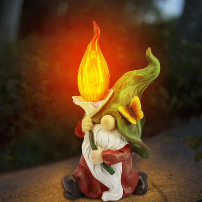 HomeDecorAndMore LLC Adorable Garden Gnome Solar Lights Jenkkig