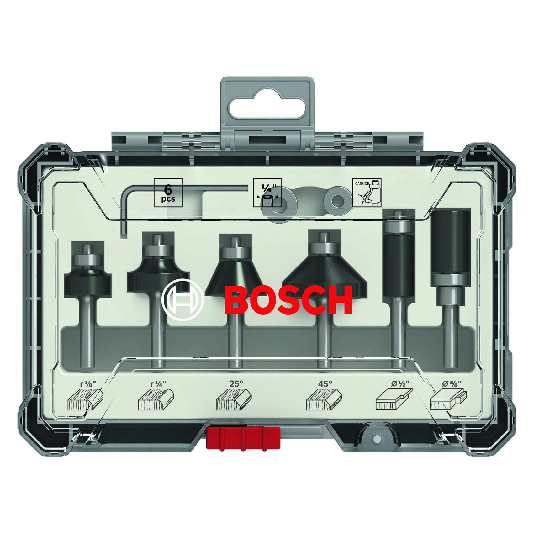 Bosch Professional Zubehör Kantenfräser-Set (2607017470)