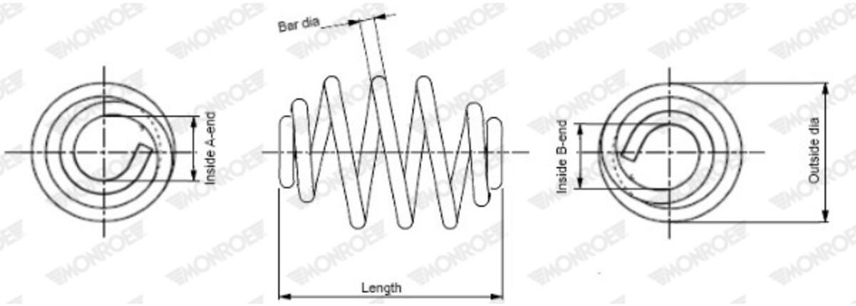 Fahrwerksfeder MONROE SPRINGS MONROE SN3250