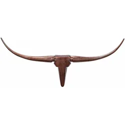 WOHNLING WL1.394 Bullgeweih M Aluminium Bronze Wanddeko 100cm