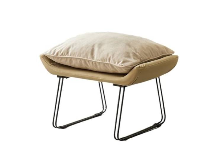 XXAD553TY Sofa-Fußstütze mit weichem Kissen, geeignet for Schuhwechsel Kleiderschrank(Khaki)