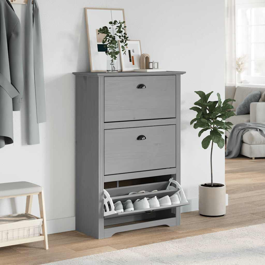 Rio 12 Pair Shoe Rack Grey/Grey 12