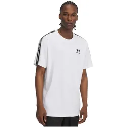 UNDER ARMOUR Icon Heavyweight Taping T-Shirt Herren 100 - white/black S
