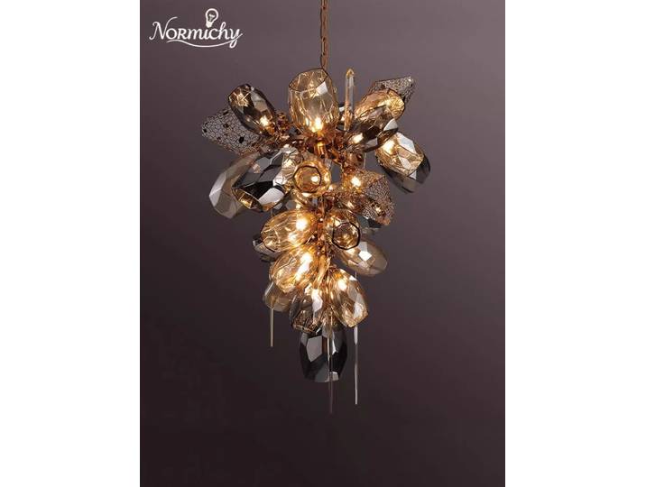 Lumière nordique atmosphère de luxe personnalisé cristal Restaurant lustre en verre lumière design luxe résidence haute Villa