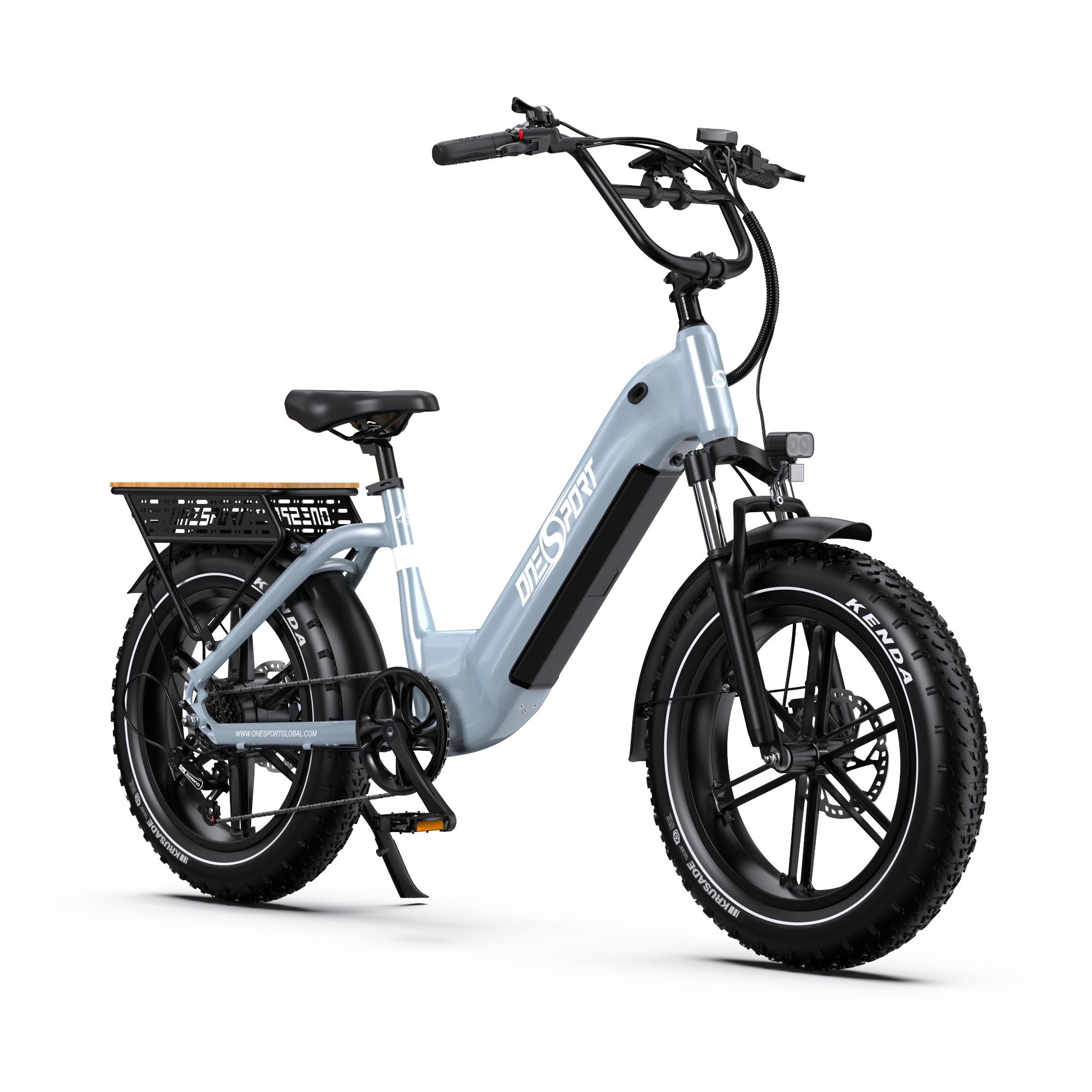 Onesport 20 Zoll Elektrofahrrad Pedelec, 48V/18Ah ,grau,250W Motor,25km/h
