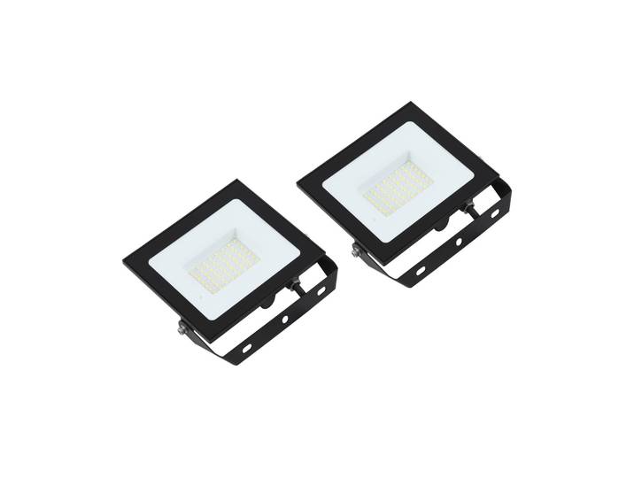 LED Aussenwandleuchte Maikel PRIOS, schwarz, Aluminium, Modern, LED Wandleuchte außen