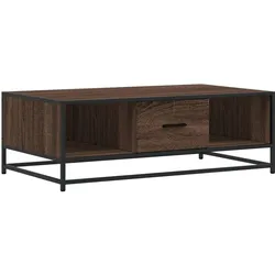 vidaXL Couchtisch Braun Eichen-Optik 100x57x35 cm Holzwerkstoff Metall
