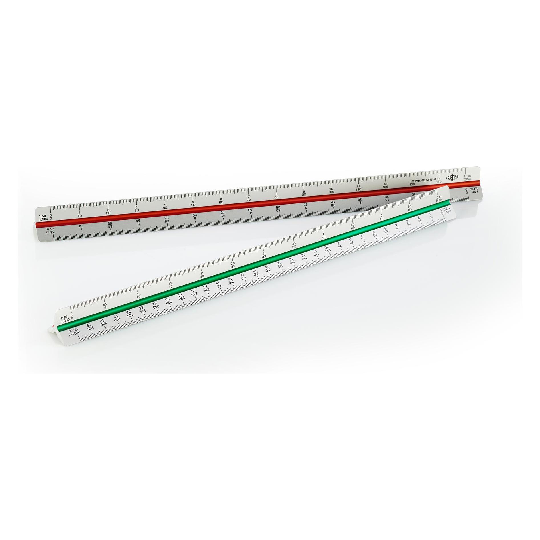Wedo Dreikantmassstab (30 cm, Aluminium) (5255101)