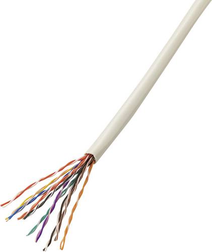TRU Components 1567184 Telefonkabel J-Y(ST)Y 10 x 2 x 0.6mm Grau 50m