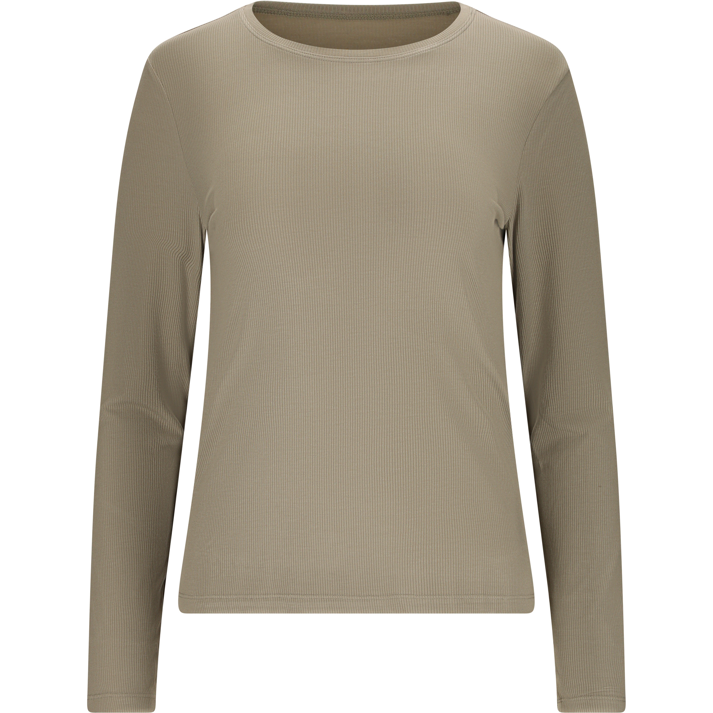 Athlecia Tinashe V2 Rib Damen Longsleeves oliv Größe S Yoga | Lifestyle Atmungsaktiv