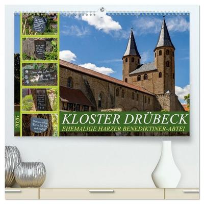 Kloster Drübeck-Ehemalige Harzer Benediktiner-Abtei (hochwertiger Premium Wandkalender 2026 DIN A2 quer), Kunstdruck in Hochglanz