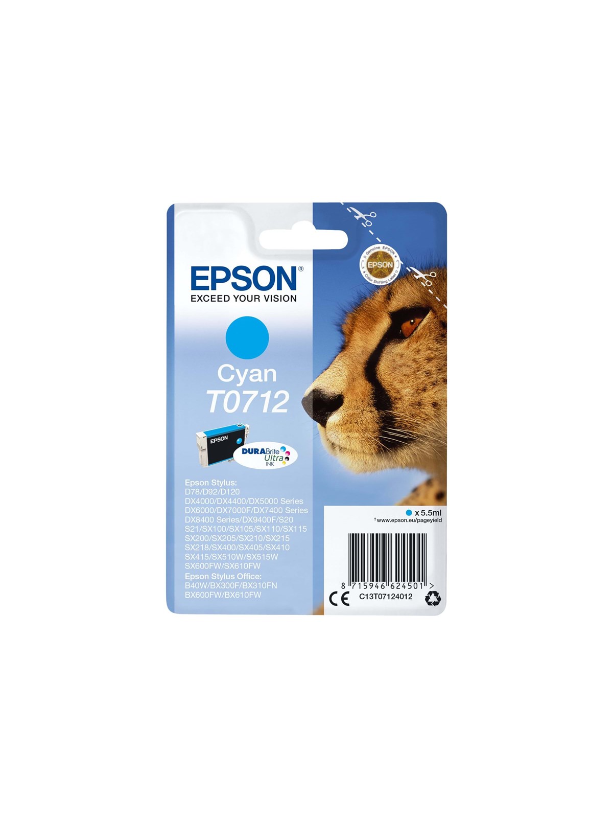 Epson T0712 - Cyan Ink