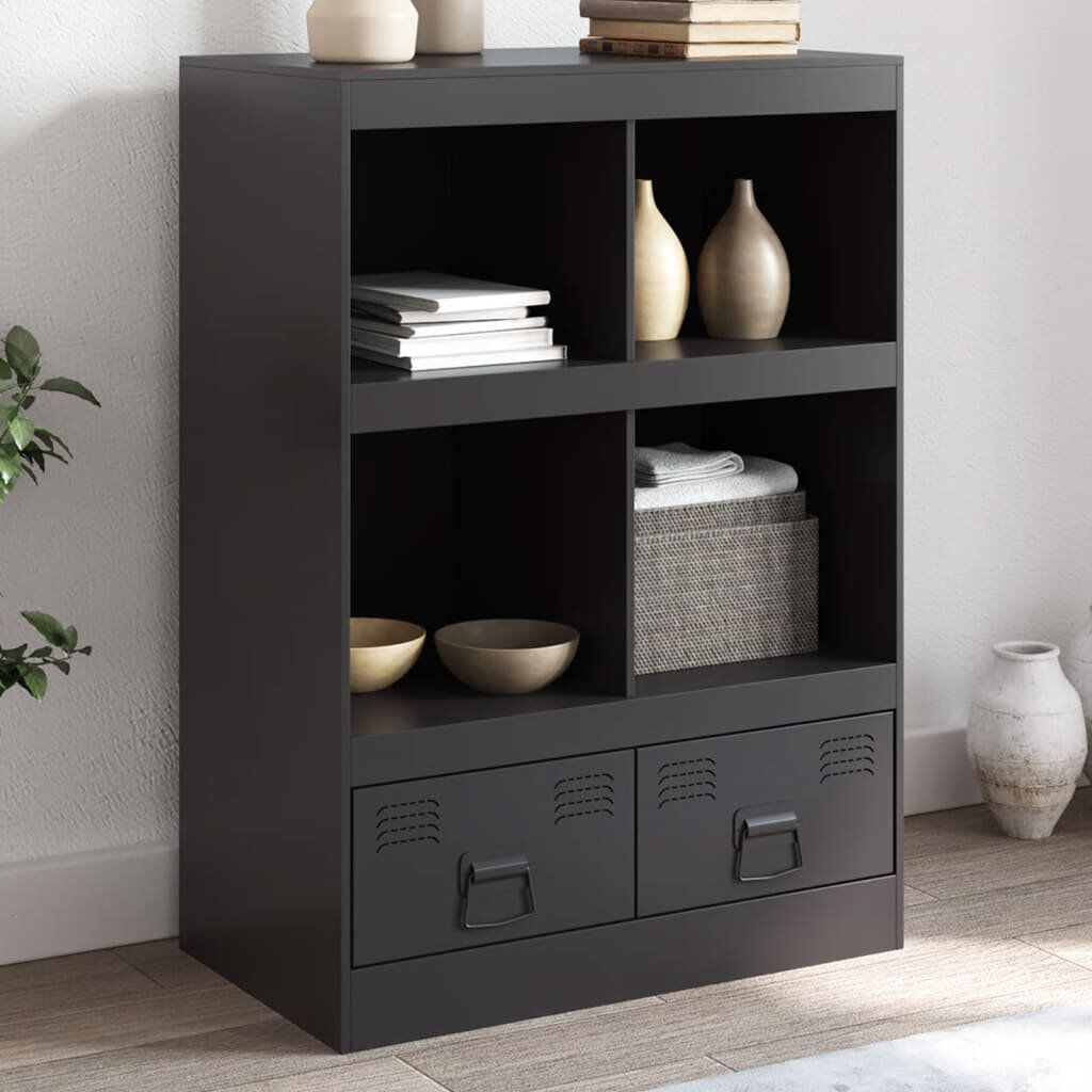 17 Stories Wulfsohn 67cm Sideboard Black 95cm H X 67cm W X 39cm D