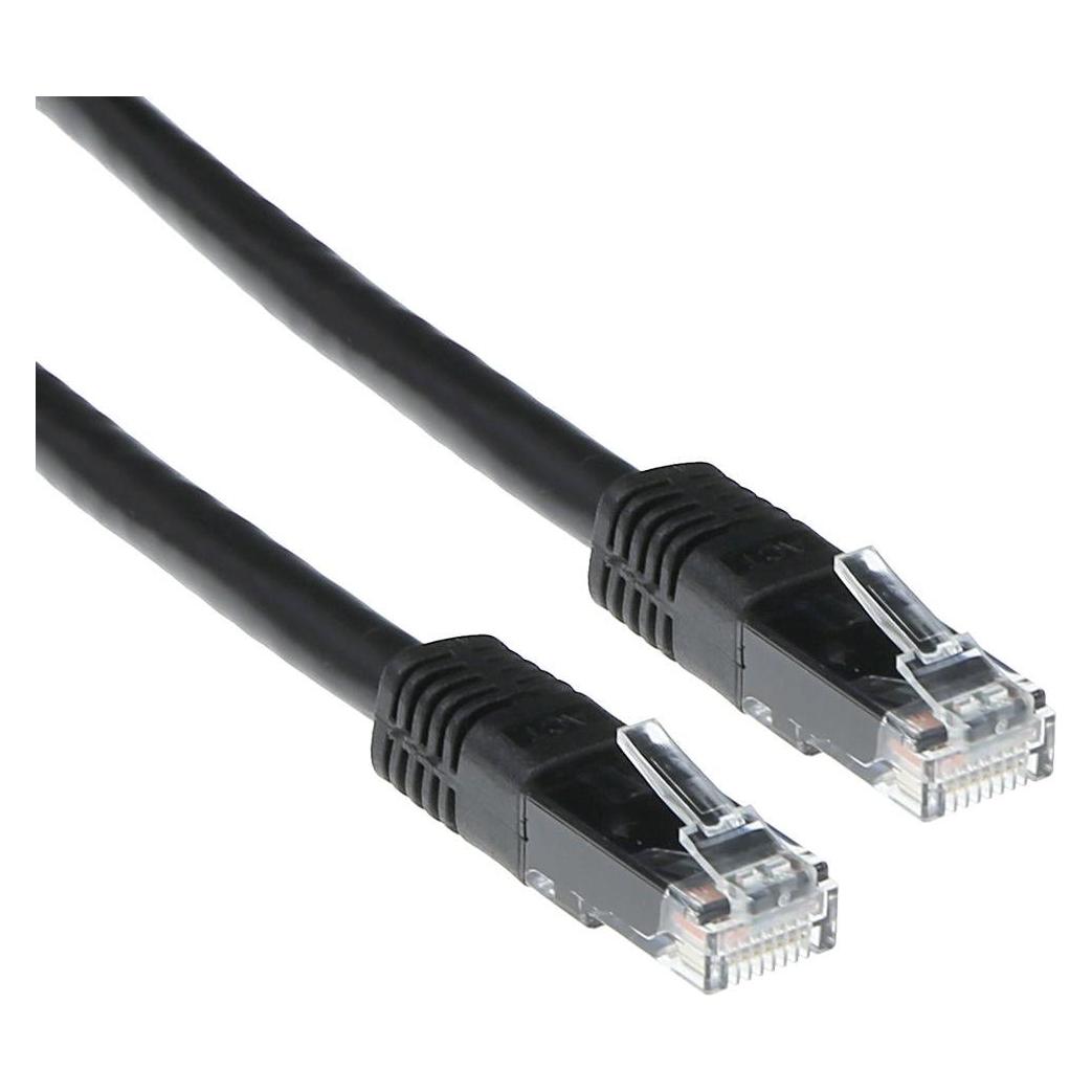 ACT Black 7 meter LSZH U/UTP CAT6 patch cable with RJ45 connectors. Cat6 u/utp lszh black 7.00m (U/UTP, CAT6, 7 m) (IB9907)