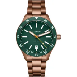 STERNGLAS - MARUS 2.0 - grün bronze - Metallarmband 20 bronze / 42MM